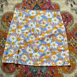 FLOWER MINI SKIRT